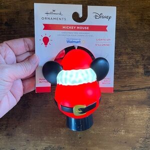 NWT HALLMARK Disney Mickey Mouse Light Up Ornament